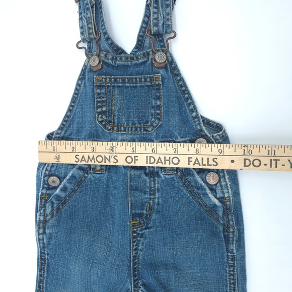 Old Navy Baby Denim Blue Overalls Kids 3-6 Months - Picture 5 of 5